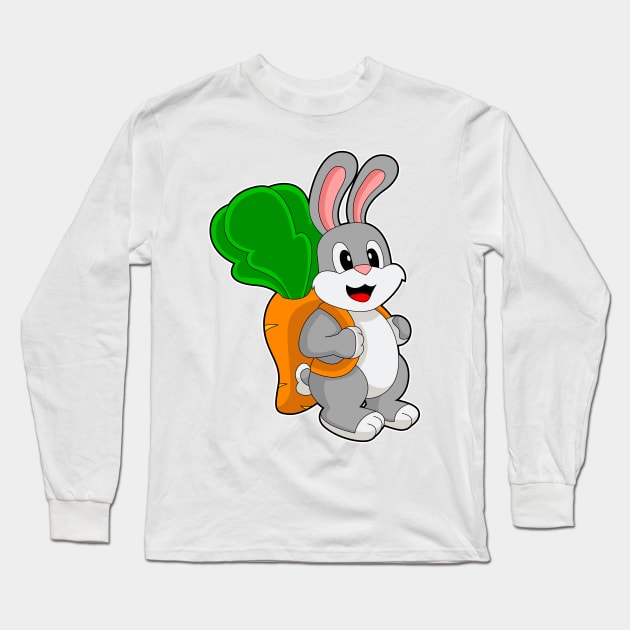 Rabbit Pupil Backpack School Long Sleeve T-Shirt by Markus Schnabel